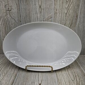 Arzberg White Porcelain Oval Serving Platter‎ 10.5 Inch Germany Minimalist MCM